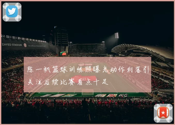 陈一帆篮球训练照曝光动作利落引关注后续比赛看点十足